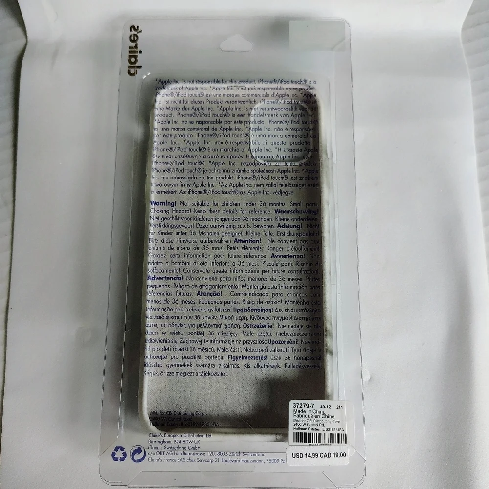 Marble iPhone‎ 11 Phone Case Wireless Charging Compatible Black White Phone Case